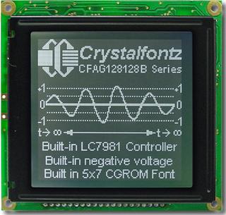 128x128  Parallel Graphic LCD (CFAG128128B-TTI-VZ)