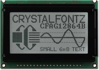 TclによるCGIプログラミング 128x64 Gray Parallel Graphic LCD from Crystalfontz
