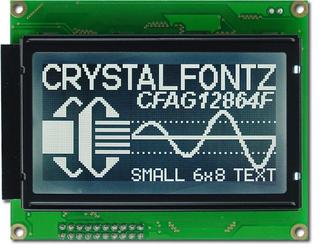 128x64 Parallel Graphic LCD (CFAG12864F-STI-TY)
