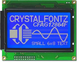 128x64  Parallel Graphic LCD (CFAG12864F-TMI-TY)