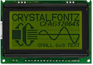Sunlight Readable 128x64 Parallel Graphic LCD (CFAG12864S-YYH-VT)