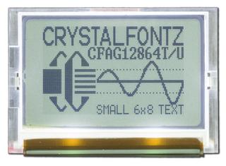 128x64 SPI Graphic LCD Display (CFAG12864T2-TFH)