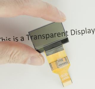 1.1" Graphic Transparent LCD Display (CFAG12864T4-NFI)