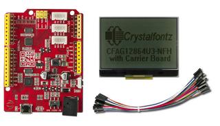 Low Power Monochrome LCD Dev Kit (CFAG12864U3-NFH-E1-2)