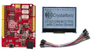 128x64 Transflective Backlit LCD Development Kit (CFAG12864U3-TFH-E1-2)