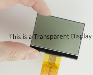 2.2" Graphic Transparent LCD Display (CFAG12864U4-NFI)