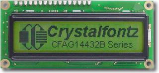 Green 144x32 Sunlight Readable Graphic LCD (CFAG14432B-YYH-TT)