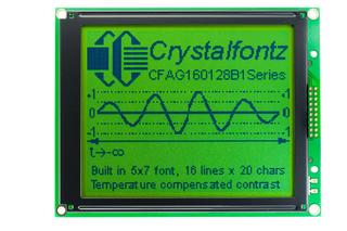 160x128 Sunlight Readable Graphic LCD Display (CFAG160128B1-YYH-TZ)