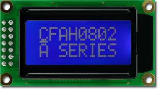 White on Blue 8x2 Character LCD (CFAH0802A-TMI-JT)