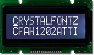 Standard 12x2 Character LCD (CFAH1202A-TTI-JT)