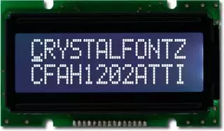 Standard 12x2 Character LCD (CFAH1202A-TTI-JT)