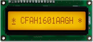 16x1  Parallel Character LCD (CFAH1601A-AGH-JT)