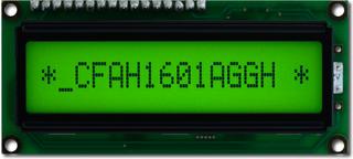16x1 Character Sunlight Readable LCD (CFAH1601A-GGH-JT)