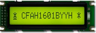 Small 16x1 Character Sunlight Readable LCD (CFAH1601B-YYH-ET)