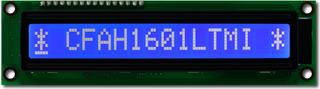 Large 16x1 Character LCD (CFAH1601L-TMI-ET)