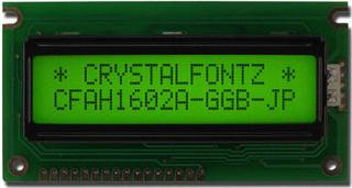 [EOL]Yellow-Green 16x2 Character LCD (CFAH1602A-GGH-JP)