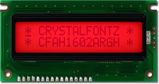 16x2 Red Character LCD (EOL) (CFAH1602A-RGH-JT)
