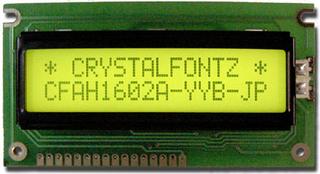 Yellow 16x2 Character LCD (EOL) (CFAH1602A-YYH-JP)