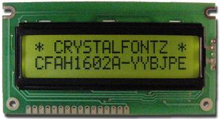 Yellow-Green 16x2 Parallel LCD (EOL) (CFAH1602A-YYH-JPE)