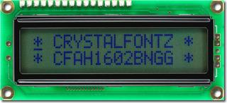 16x2 Sunlight Readable Character LCD (CFAH1602B-NGG-JTV)