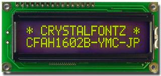 16x2  Parallel Character LCD (CFAH1602B-YMI-JP)