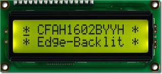 16x2 Yellow-Green Backlit Character LCD (CFAH1602B-YYH-JTE)