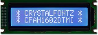 Blue and White 16x2 Character LCD (CFAH1602D-TMI-ET)