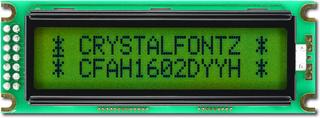 Green Sunlight Readable 16x2 Character LCD (CFAH1602D-YYH-ET)