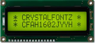 16x2 Yellow Character LCD (EOL) (CFAH1602J-YYH-JP)