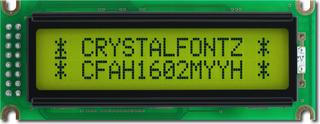 Yellow-Green Standard 16x2 LCD (CFAH1602M-YYH-ET)