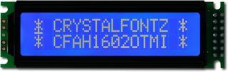 White on Blue 16x2 LCD (CFAH1602O-TMI-ET)