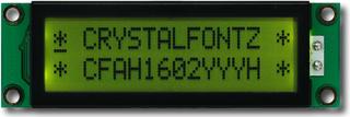 Yellow-Green 16x2 Character LCD (CFAH1602Y-YYH-ET)