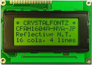 16x4  Parallel Character LCD (CFAH1604A-NYG-JP)