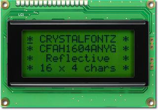 Reflective 16x4 Character LCD (CFAH1604A-NYG-JT)