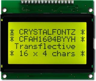 Transflective 16x4 Character LCD (CFAH1604B-YYH-ET)