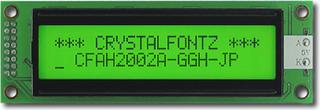 Green 20x2 Character LCD (EOL) (CFAH2002A-GGH-JT)