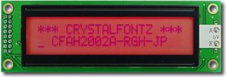 20x2 Red Character LCD (EOL) (CFAH2002A-RGH-JP)