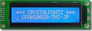 White on Blue 20x2 LCD (EOL) (CFAH2002A-TMI-JP)