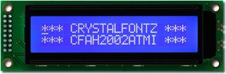 20x2 Character LCD White on Blue (CFAH2002A-TMI-JT)