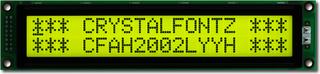 Sunlight Readable 20x2 Character LCD (CFAH2002L-YYH-ET)