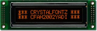 EOL Orange 20x2 Character LCD (CFAH2002Y-ADI-ET)