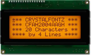 20x4 Character Orange LCD (CFAH2004A-AGH-JT)