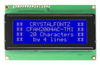 20x4 I2C Character LCD (CFAH2004AC-TMI-EW)