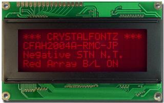 Red 20x4 Character LCD (EOL) (CFAH2004A-RMI-JP)