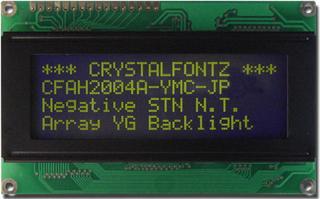 [EOL] Negative Green 20x4 Character LCD (CFAH2004A-YMI-JP)
