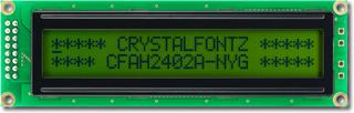 [EOL] Green 24x2 Character LCD (CFAH2402A-NYG-JT)