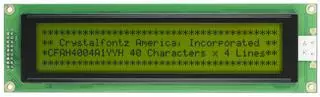 40x4 Sunlight Readable Character LCD Display (CFAH4004A1-YYH-JT)
