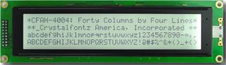 EOL 40x4 Parallel Character LCD (CFAH4004A-TFH-JP)