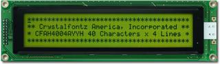 Yellow-Green 40x4 Character Module (CFAH4004A-YYH-JT)