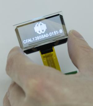 128x56 Transparent OLED Display (CFAL12856A0-0151-B)